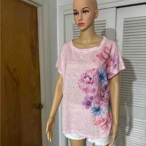 Floral Print short sleeve top